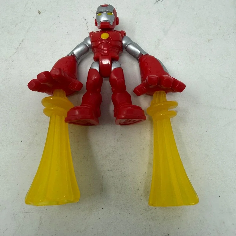 Marvel Super Hero Adventures Iron Man Hasbro Action Figure 2016 C0269 Red Silver